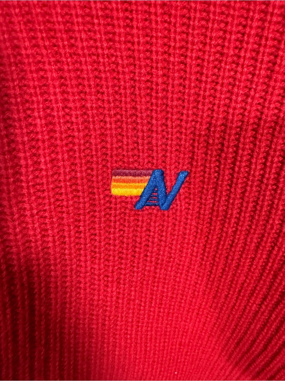 Aviator Nation Vintage Cabin Unisex Sweater XL Cherry - Picture 2 of 4